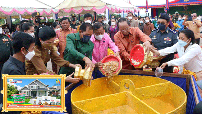 សម្តេចពិជ័យសេនា ទៀ បាញ់ អញ្ជើញបញ្ចុះបឋមសិលាបើកការដ្ឋានសាងសង់ ស្តូបអនុស្សារីយ៍នយោបាយឈ្នះឈ្នះ នៅខេត្តប៉ៃលិន