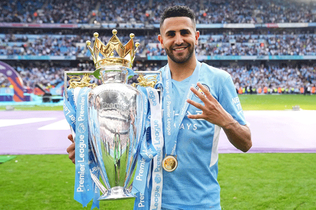 Riyad Mahrez បន្ត​កិច្ចសន្យា​ជាមួយ Manchester City ពីរ​ឆ្នាំ​បន្ថែម